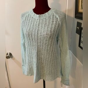 Gap loose knit sweater baby blue size M